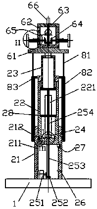 Rising-falling type LED lamp device