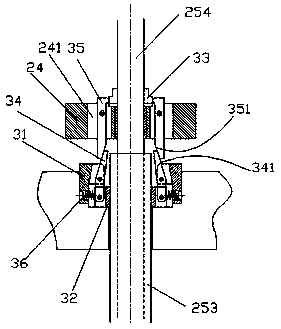 Rising-falling type LED lamp device