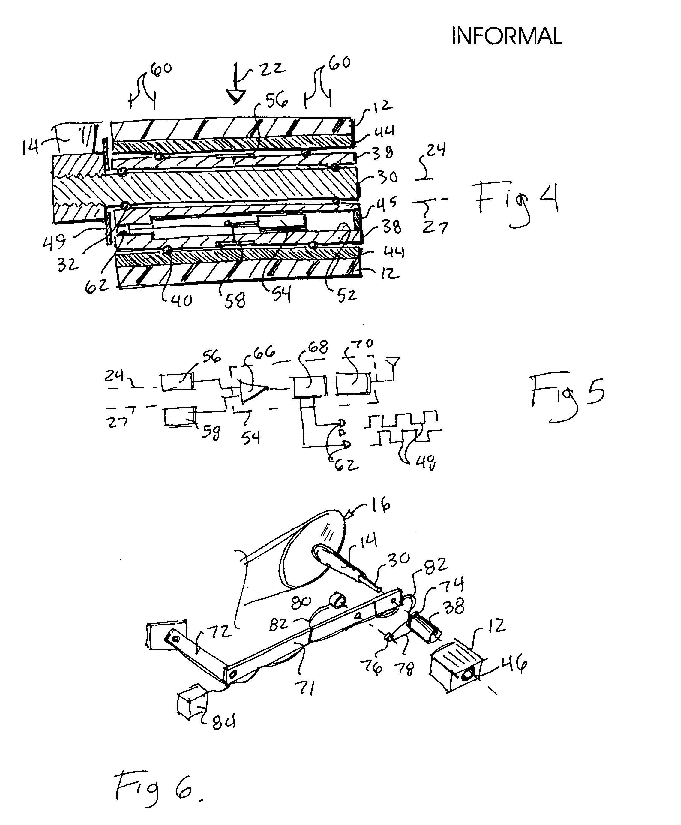 Electromechanical force-magnitude, force-angle sensor