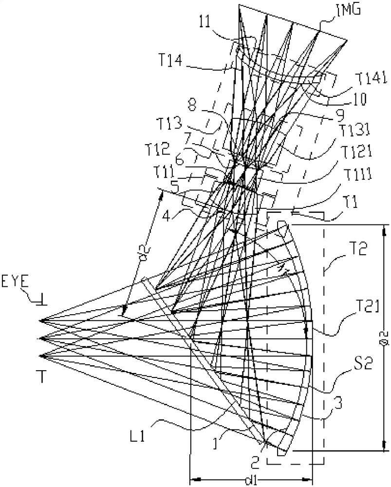 Reflection type eyepiece optical system and head-mounted near-eye display device