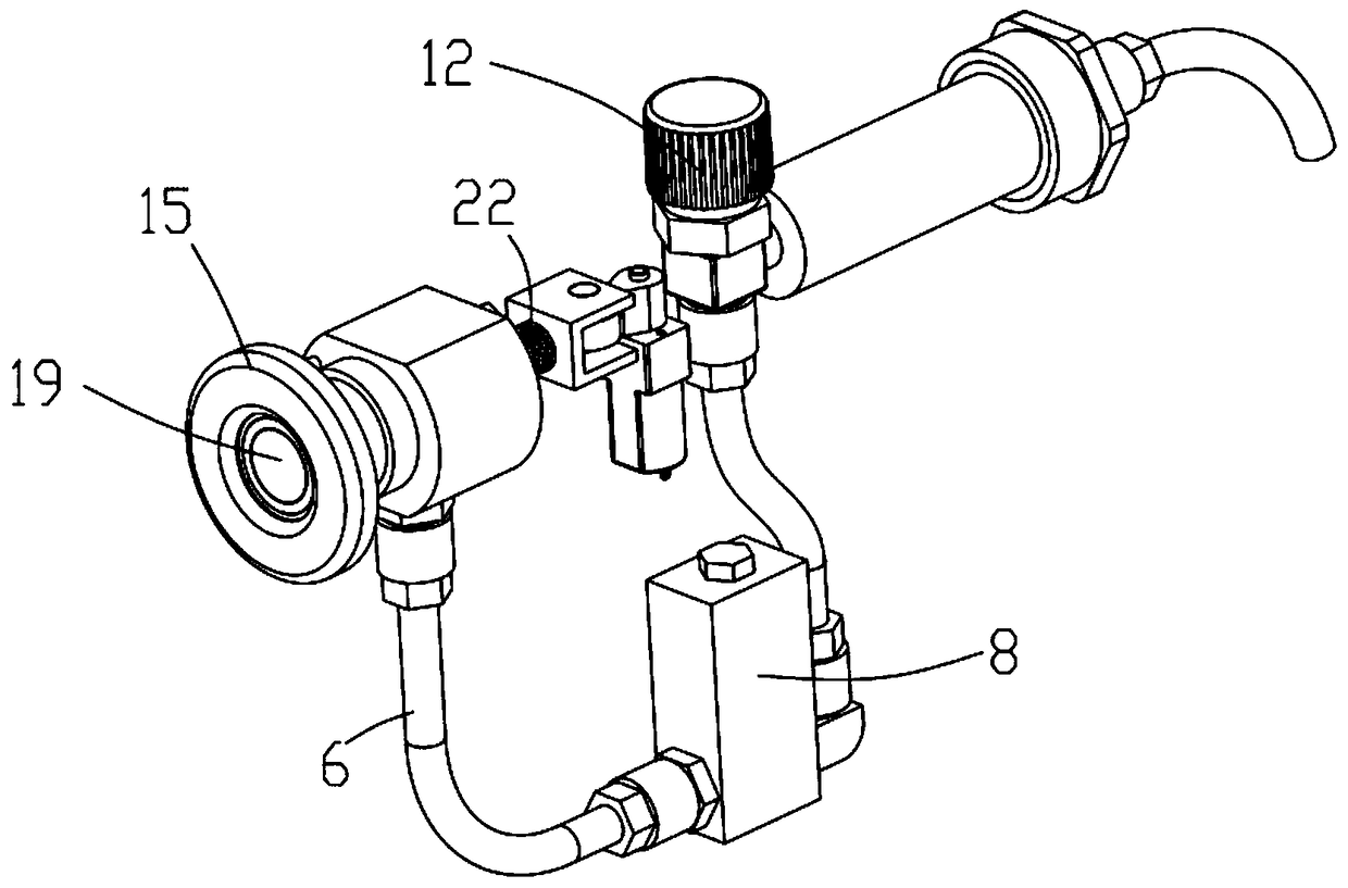 Spray gun of intensive spraying massager and intensive spraying massager