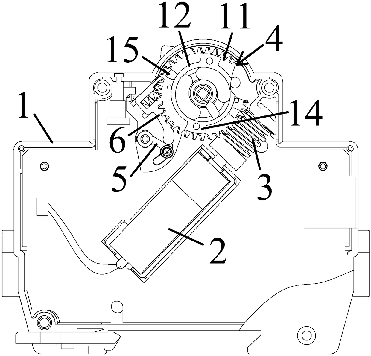 A circuit breaker and its opening and closing device