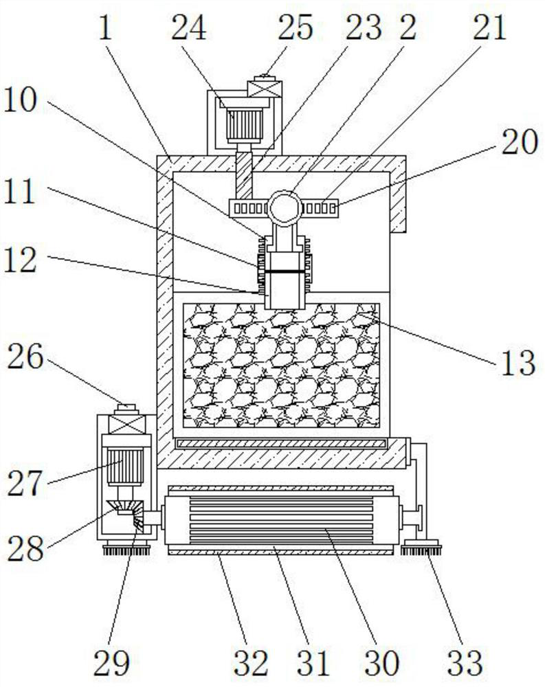 A dust removal device for industrial automation equipment