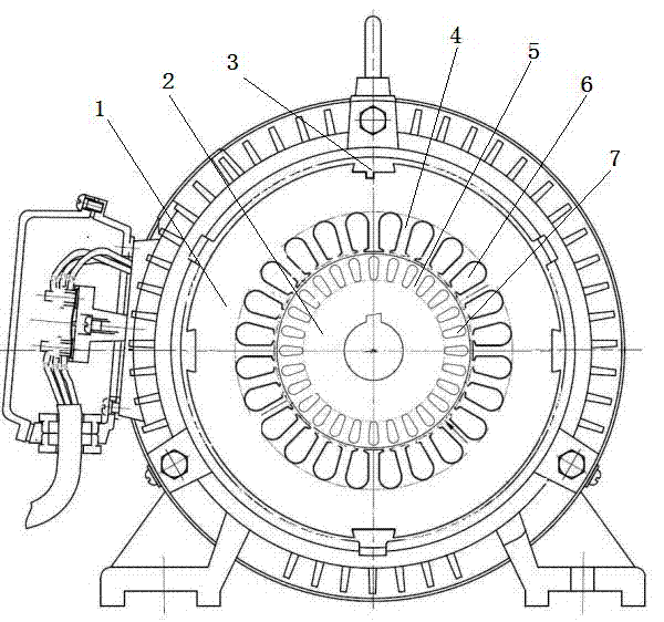 Super-efficient 550-watt 2-pole three-phase asynchronous motor