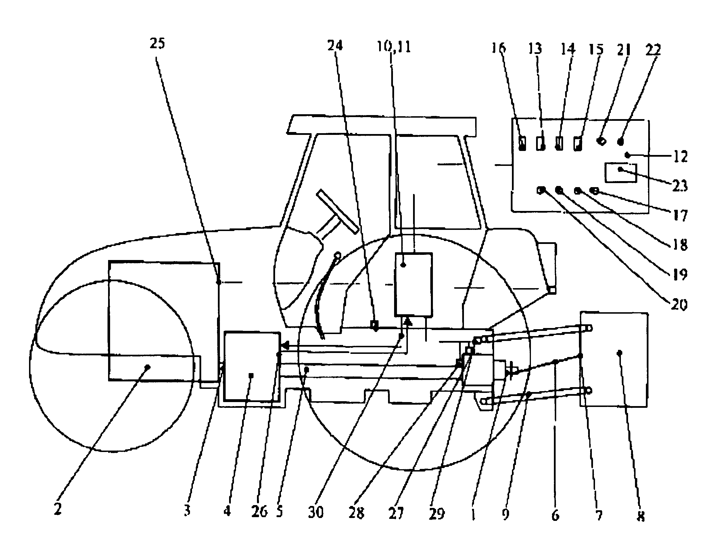 Control system for the drive of a pto for an agricultural vehicle