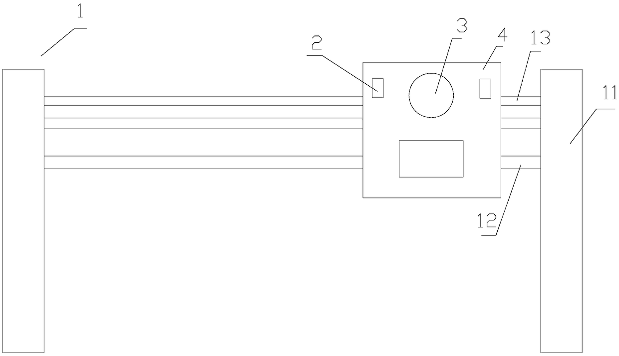 Vehicle-mounted fixing device for bus card identification