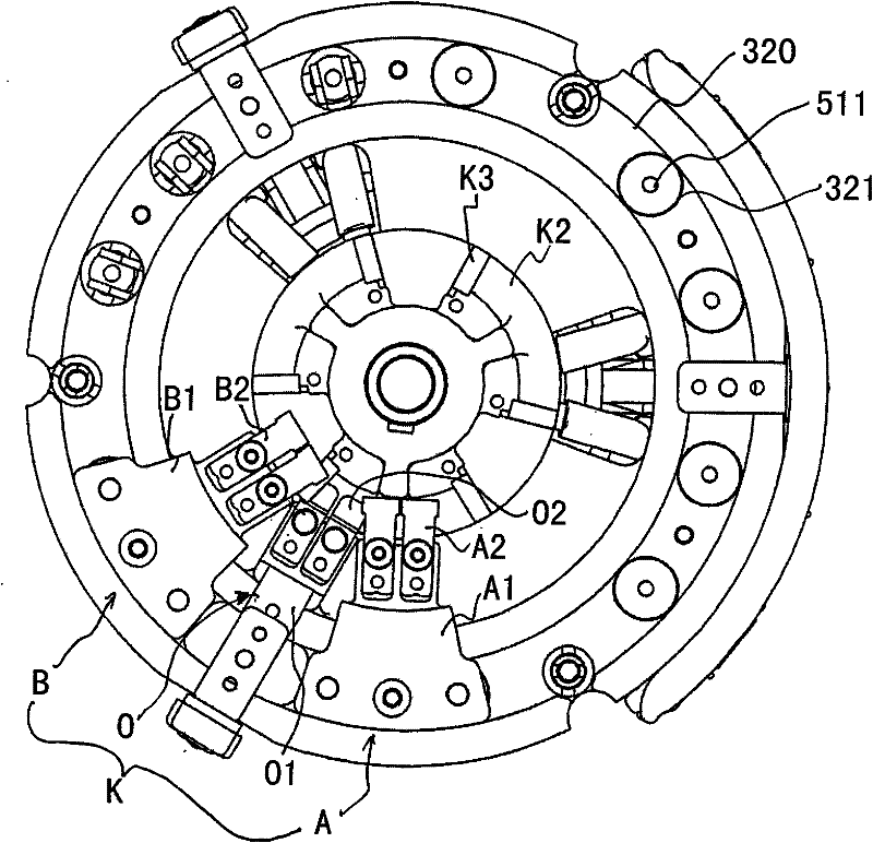 Vacuum vessel switching core used by on-load tap-changer