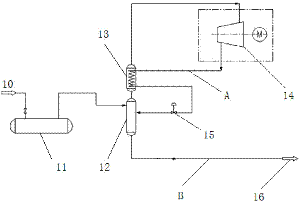 Methane gas recycling system and recycling control method