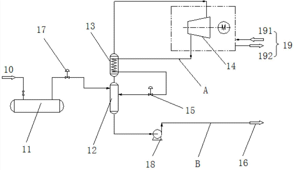 Methane gas recycling system and recycling control method