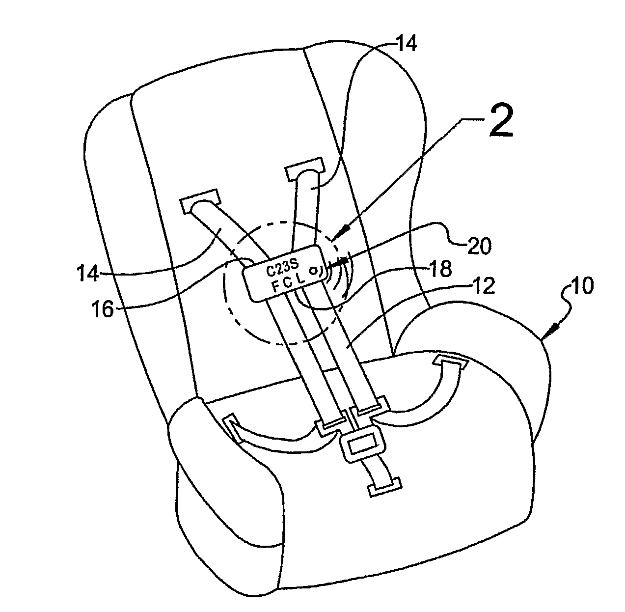 Warning system for signaling to vehicle operator that a child has been left Unattended In An Infant Seat