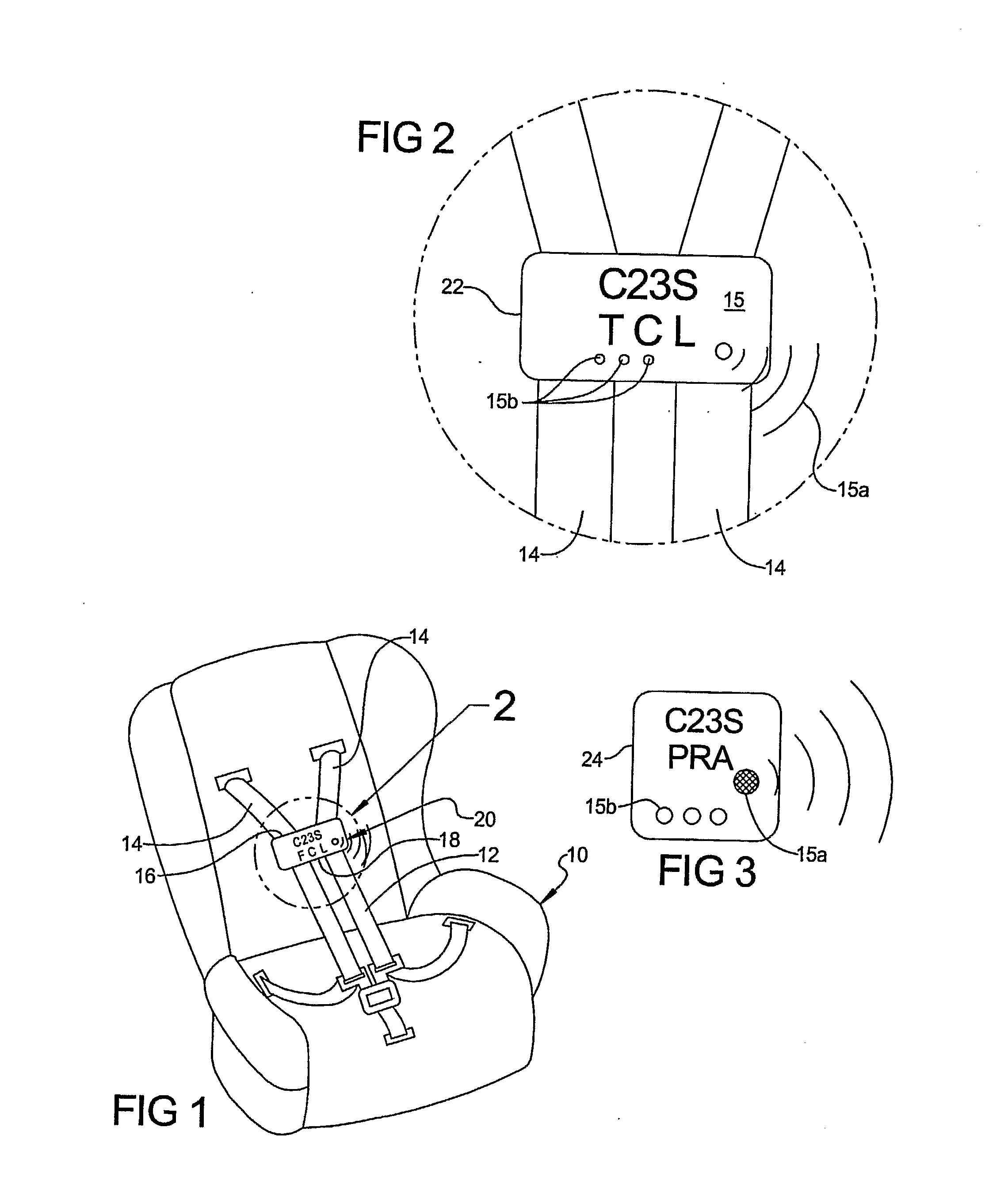 Warning system for signaling to vehicle operator that a child has been left Unattended In An Infant Seat