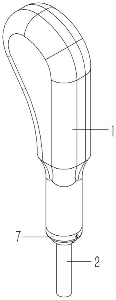 Automobile gear shifting handball convenient to disassemble and assemble