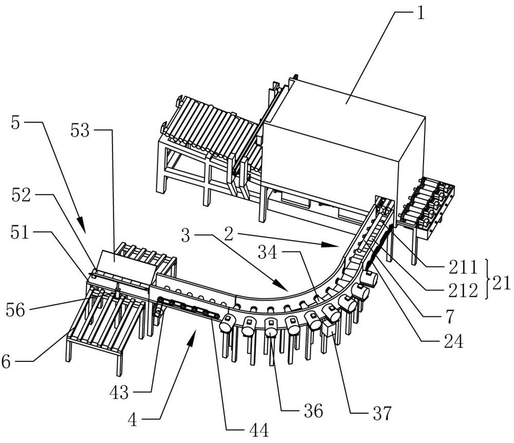 Turning conveying track adapting to rapid heating steel billet manufacturing