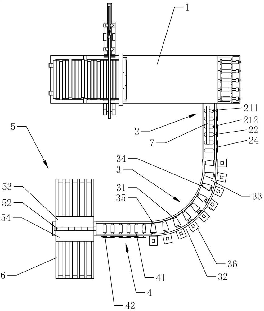 Turning conveying track adapting to rapid heating steel billet manufacturing