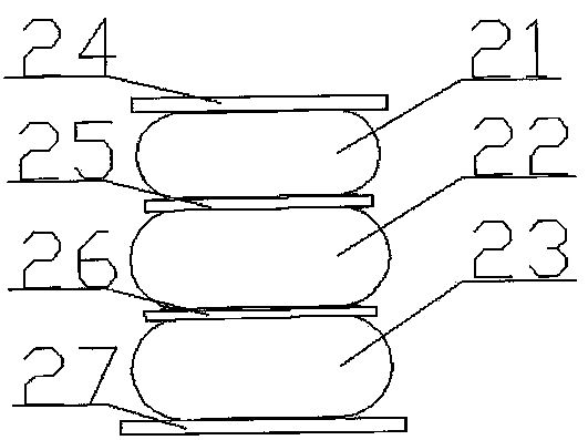 Damper with two-way throttle valves and air spring