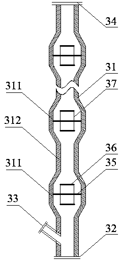 Pulse rising type system and process for continuously recovering mercury from mine tailings