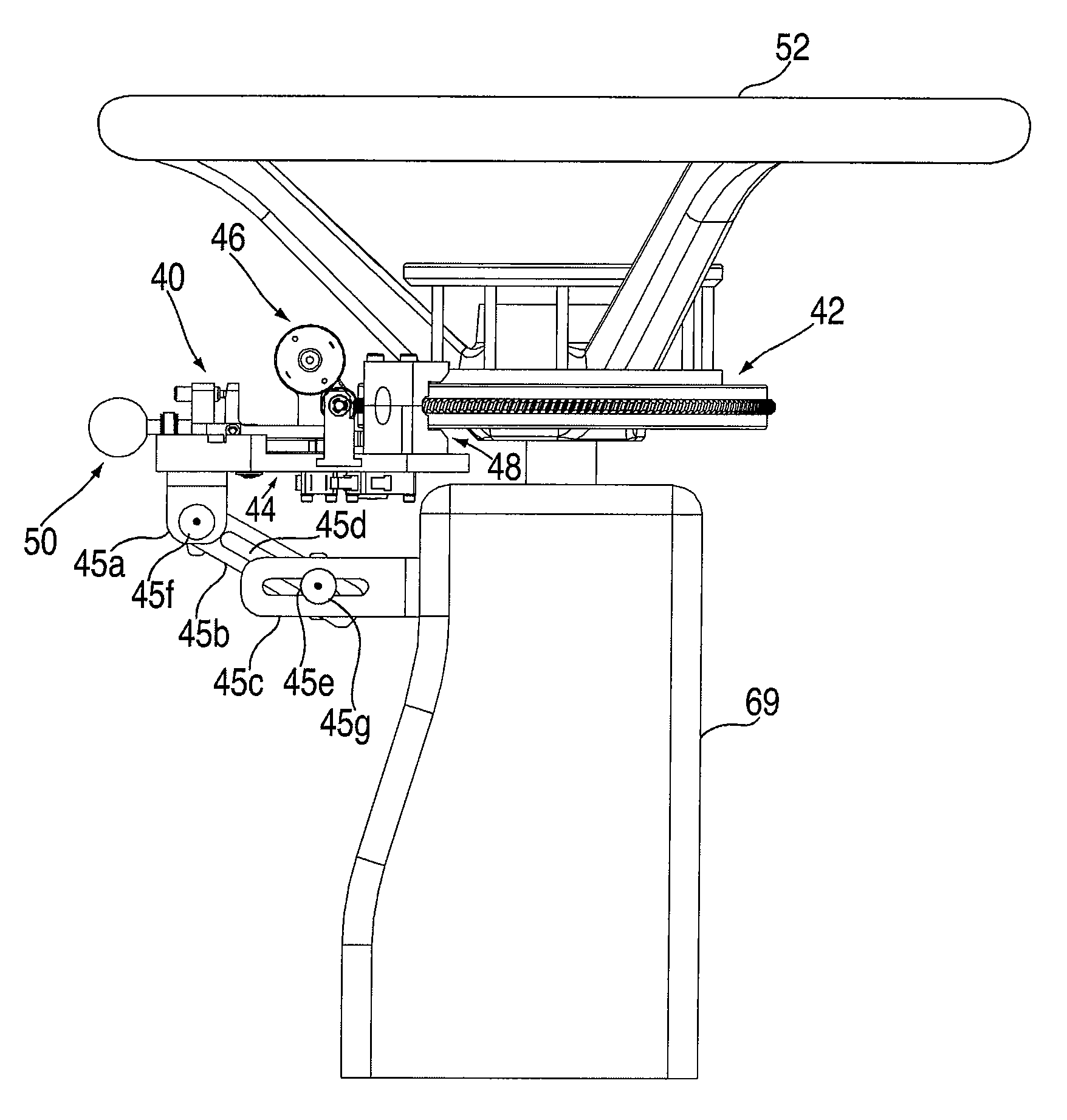 Steering wheel control mechanism