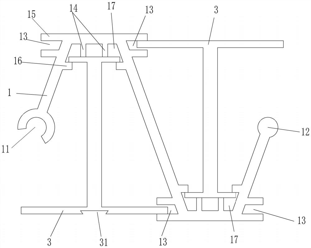 Foundation pit support structure and construction method thereof