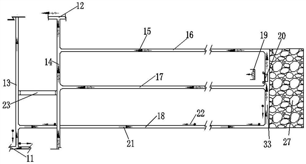 A kind of quasi-mining system and mining method of inclined phosphate rock