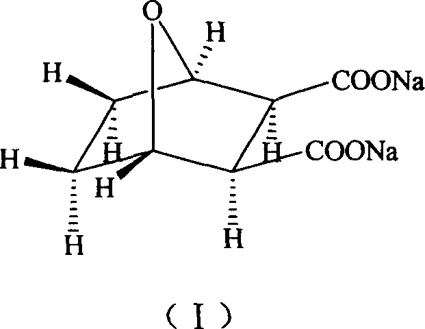 Demethyl sodium cartharidate medicinal compound and its preparation method and application