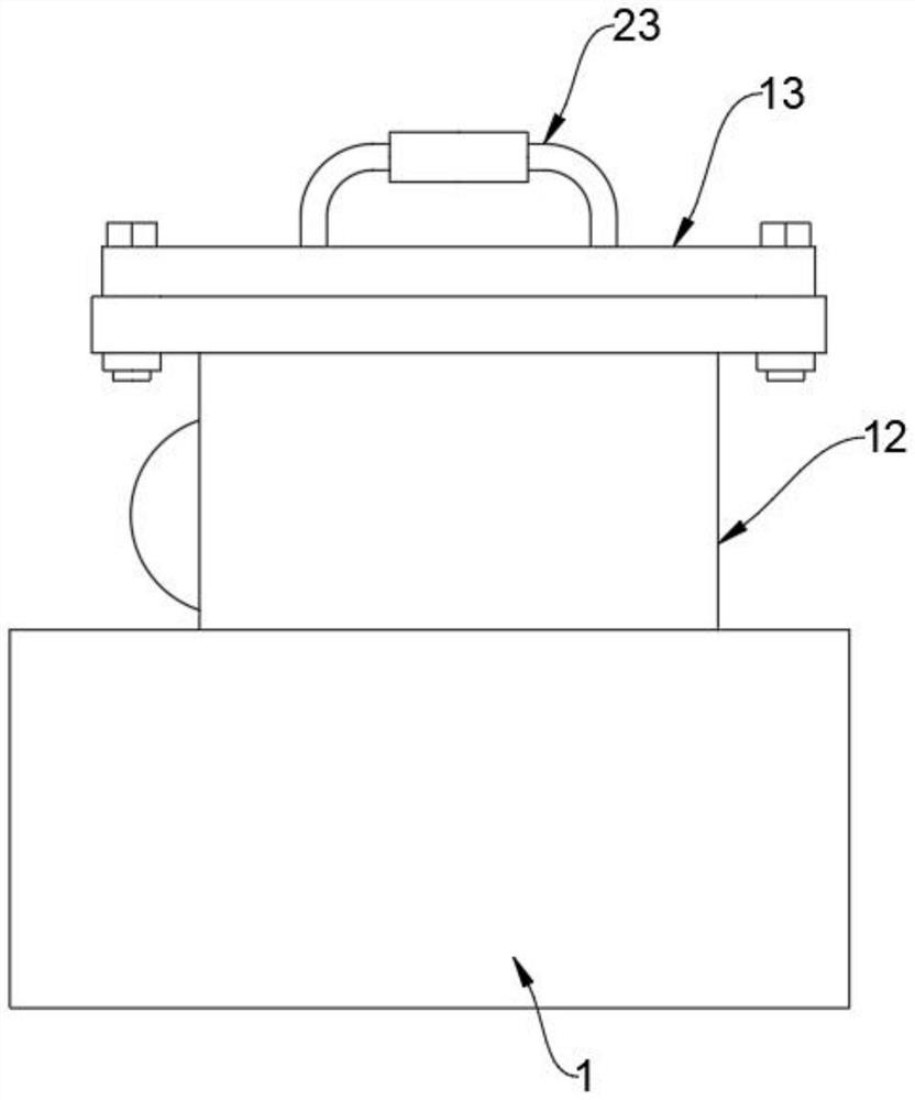 Sealing structure of natural gas hydrate synthesis device