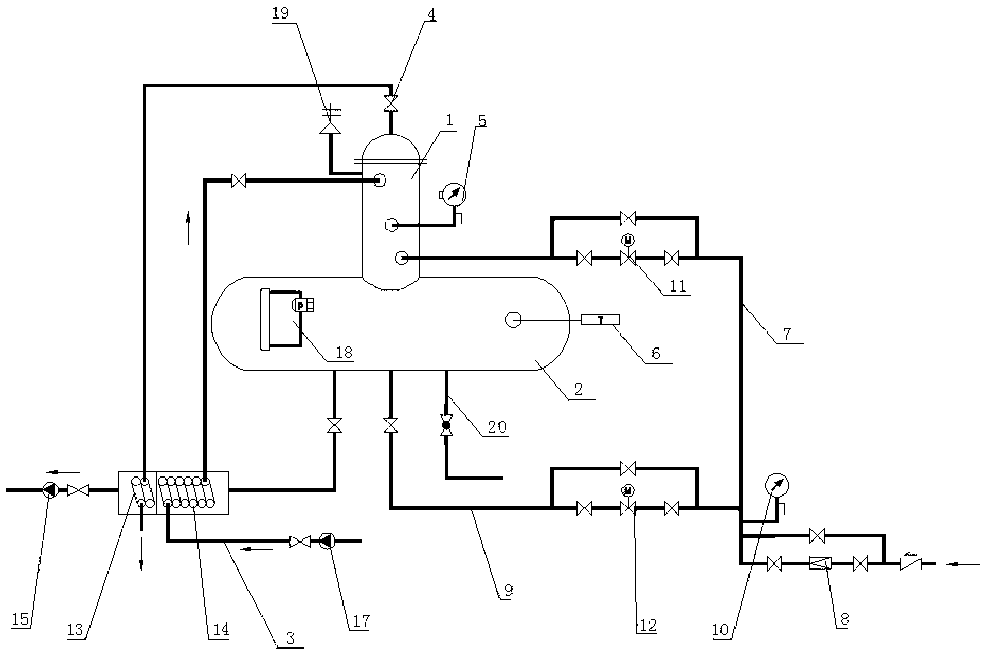 Heat filler type deaerator with stable deaerating function and atomizing function