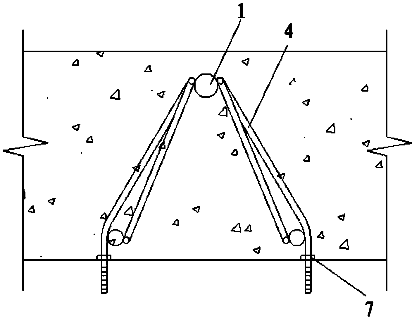 Assembling type floor formwork system with preset suspension reinforcing steel bars