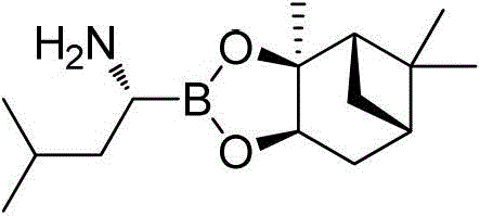 Amide boronic acid ester for detecting the purity of bortezomib intermediate, preparation method and application thereof