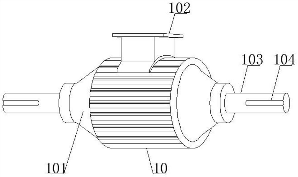 A surface polishing device for new energy vehicle motor processing