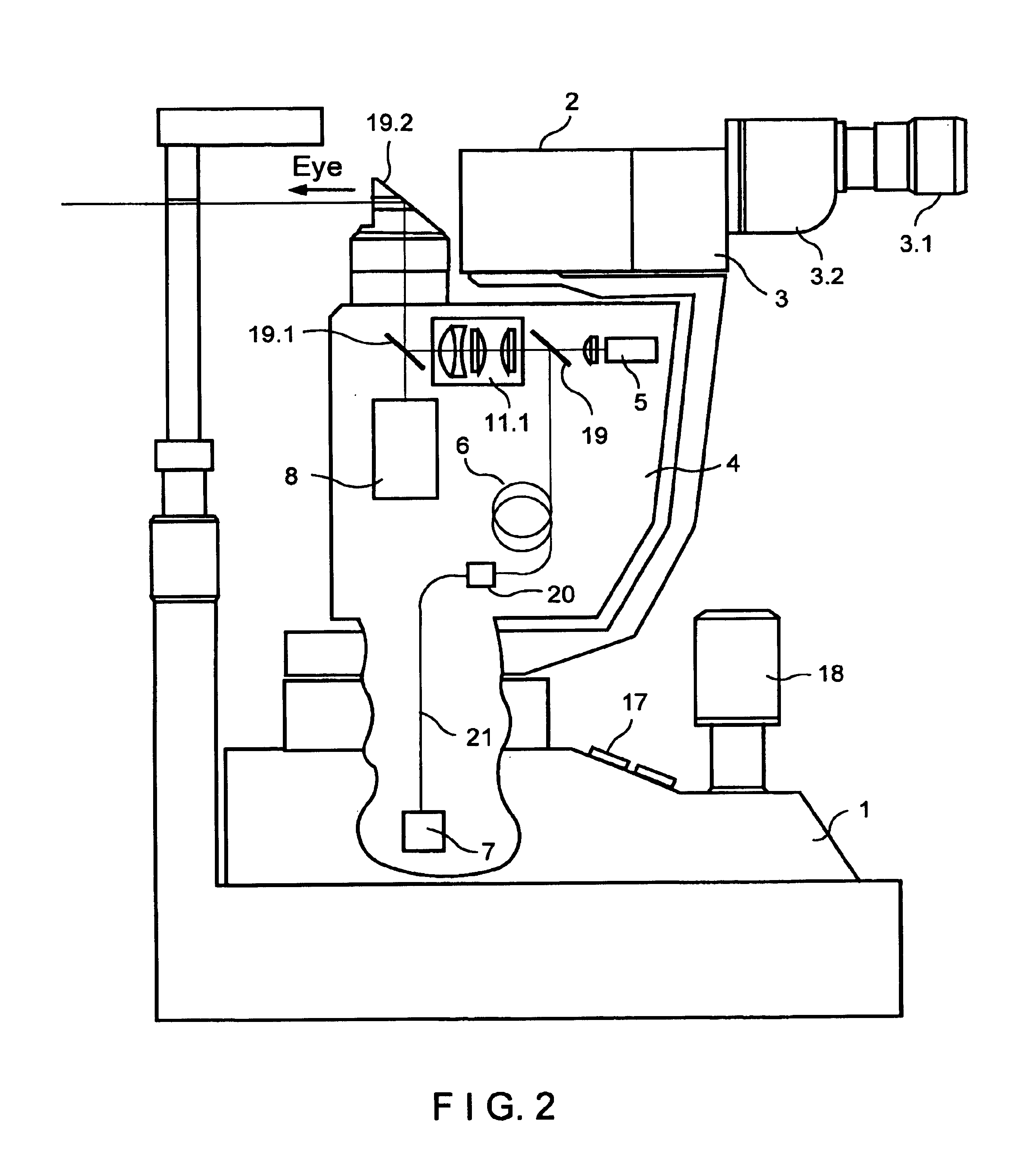 Laser slit lamp with laser radiation source