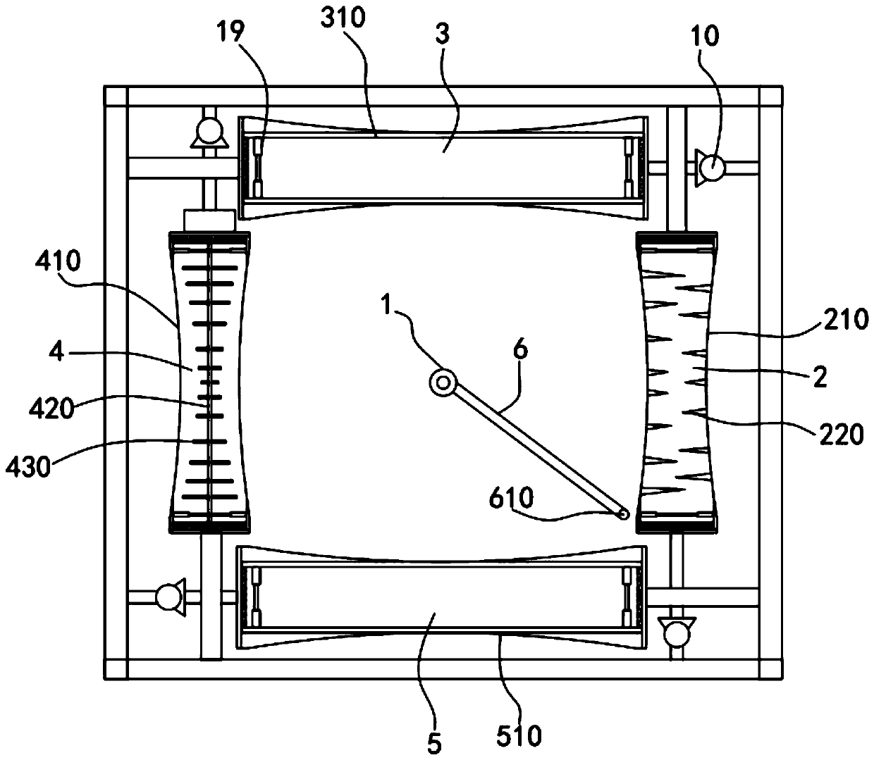 Flat tea processing method and device