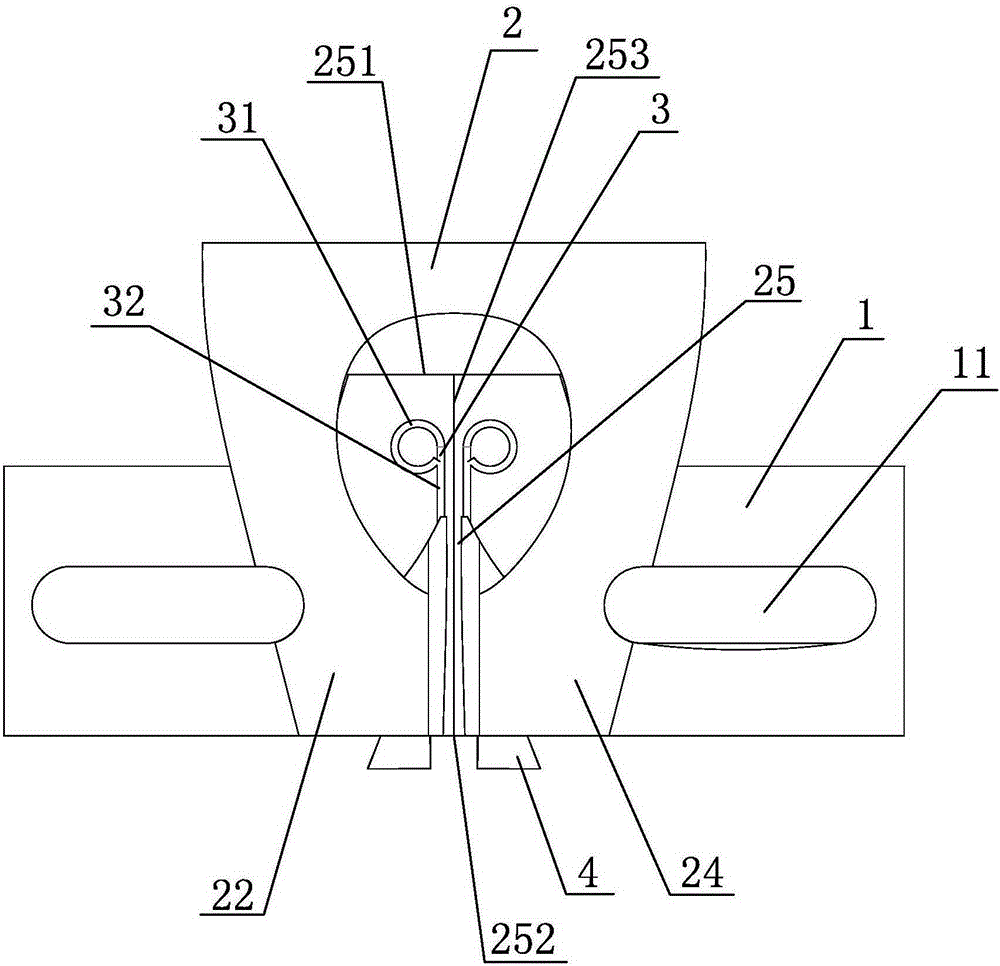 A cloth splicing stitching folder and a cloth splicing method