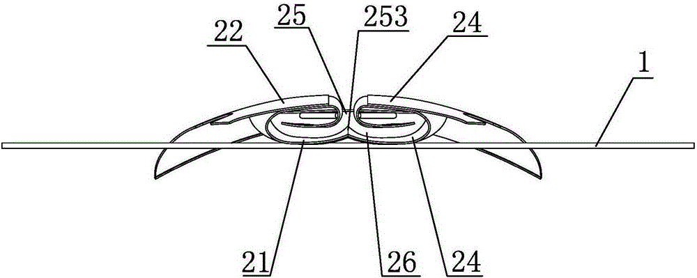 A cloth splicing stitching folder and a cloth splicing method