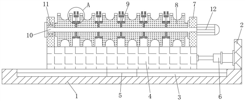 Anti-disorder enameled wire winding device with wire slot