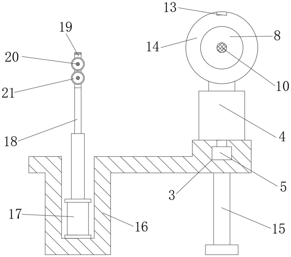 Anti-disorder enameled wire winding device with wire slot