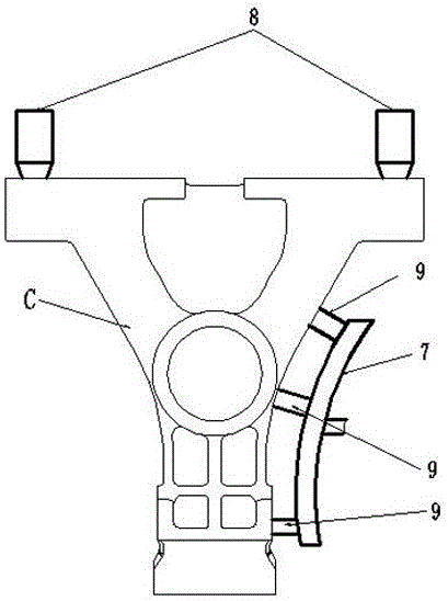 Casting technique of balance shaft bracket