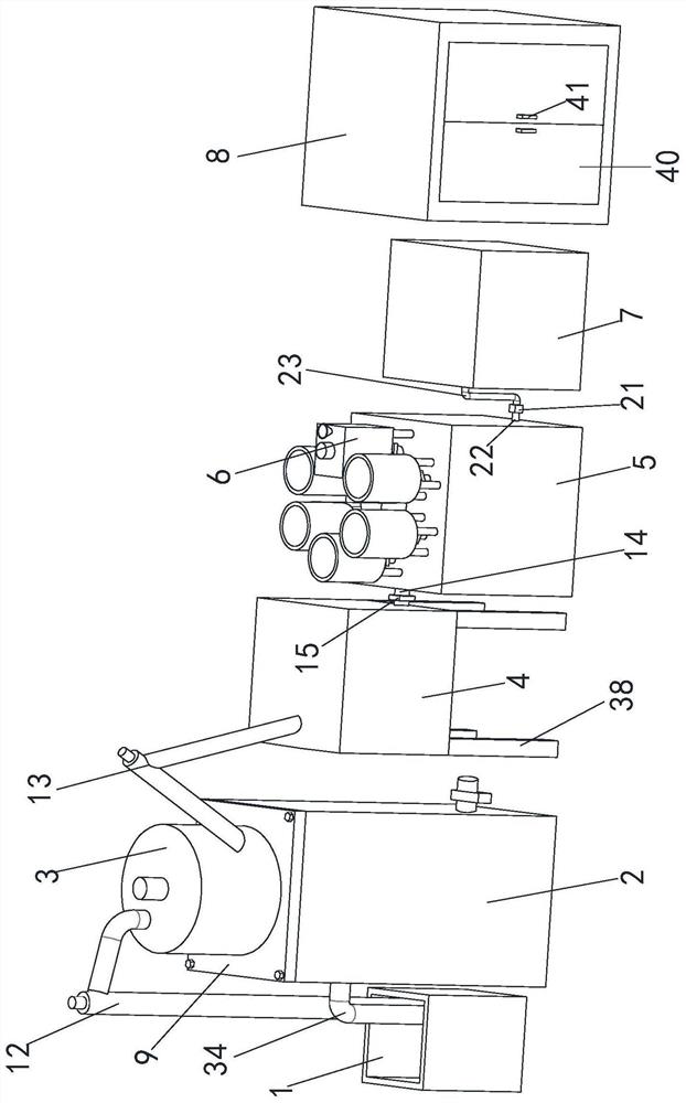 Production line for preparing concrete blocks