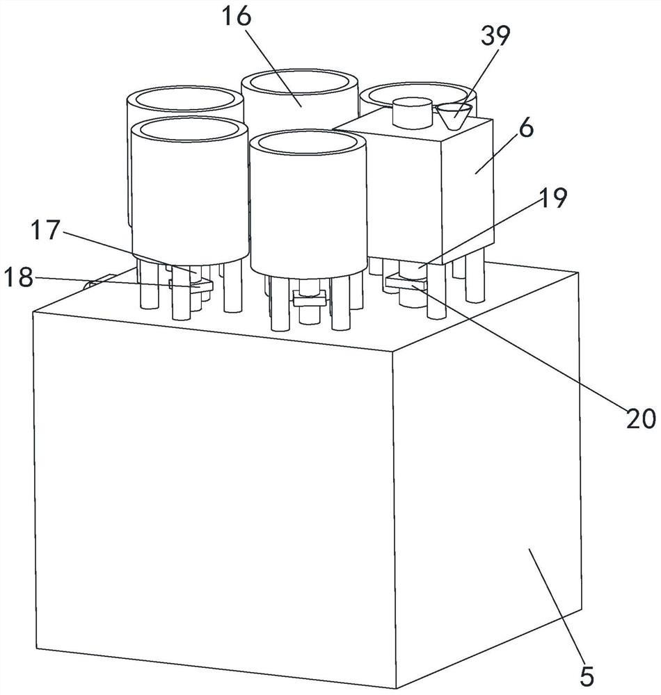 Production line for preparing concrete blocks