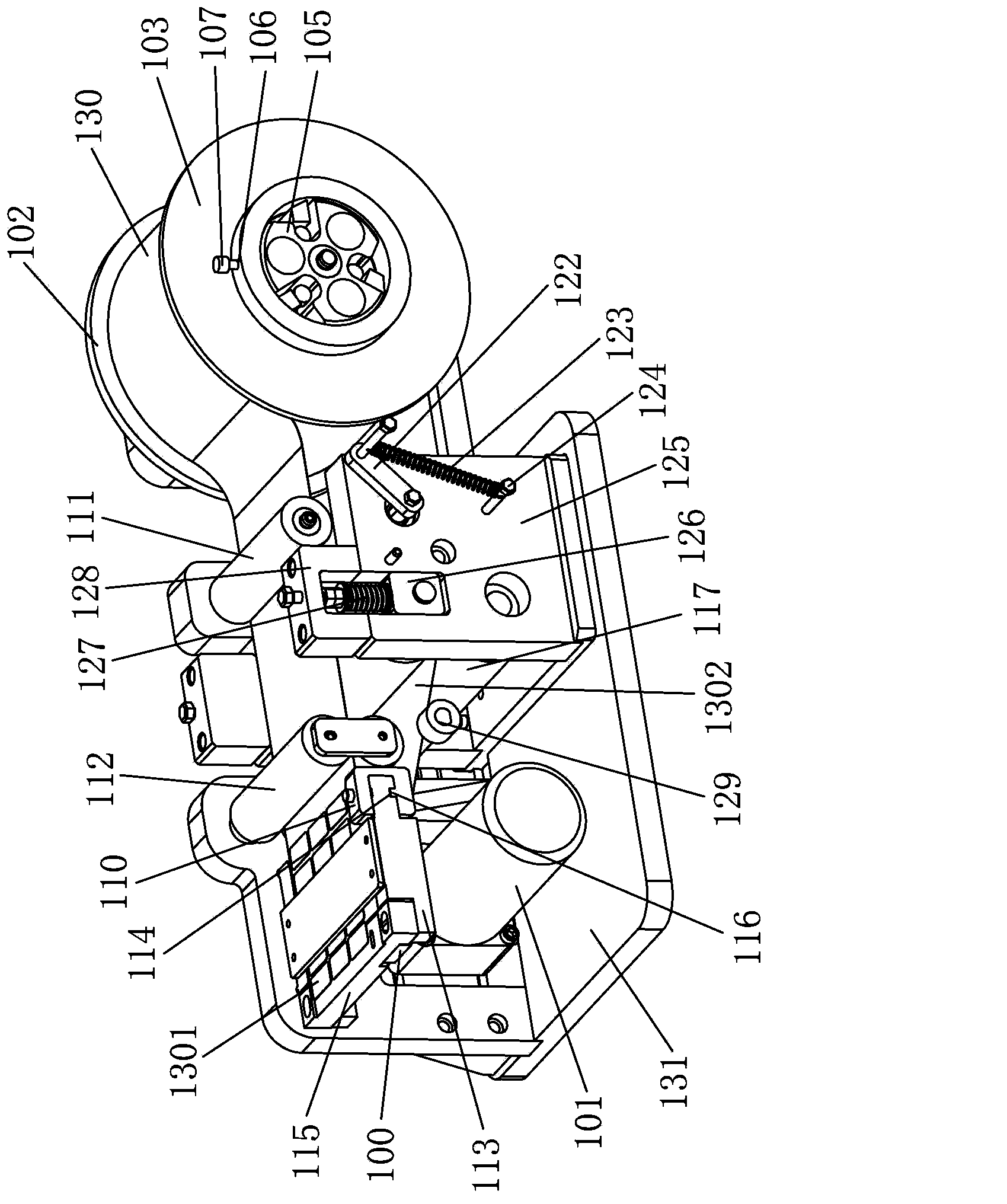 Automatic feeding and stripping mechanism