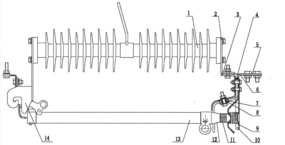 Falling-type fuse