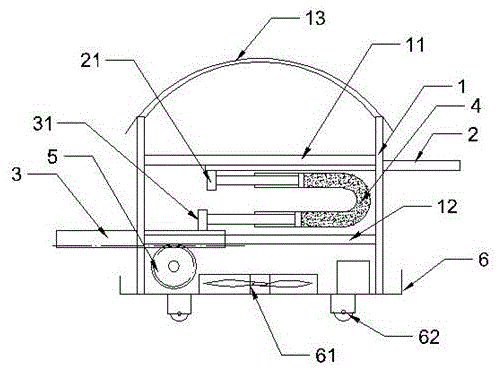 Drying device for mosquito-repellent incense processing