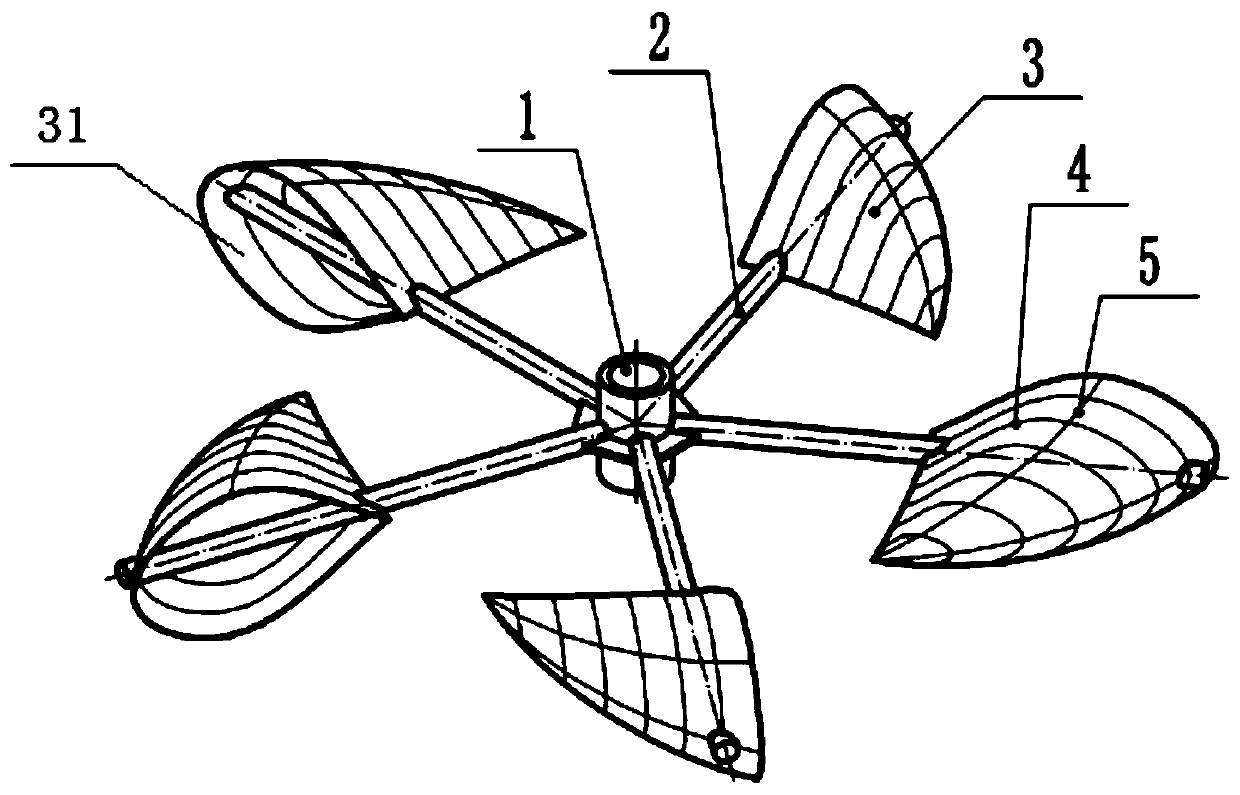 A streamlined wind collecting device