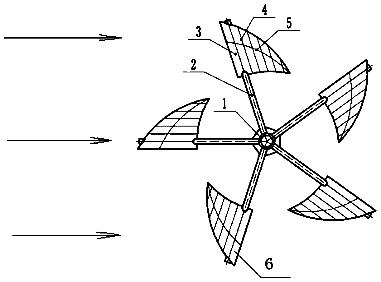 A streamlined wind collecting device