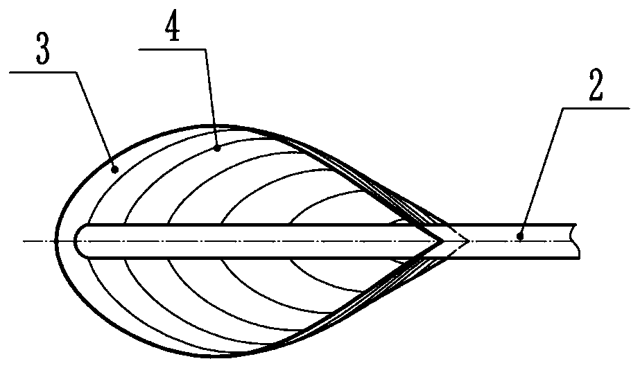 A streamlined wind collecting device