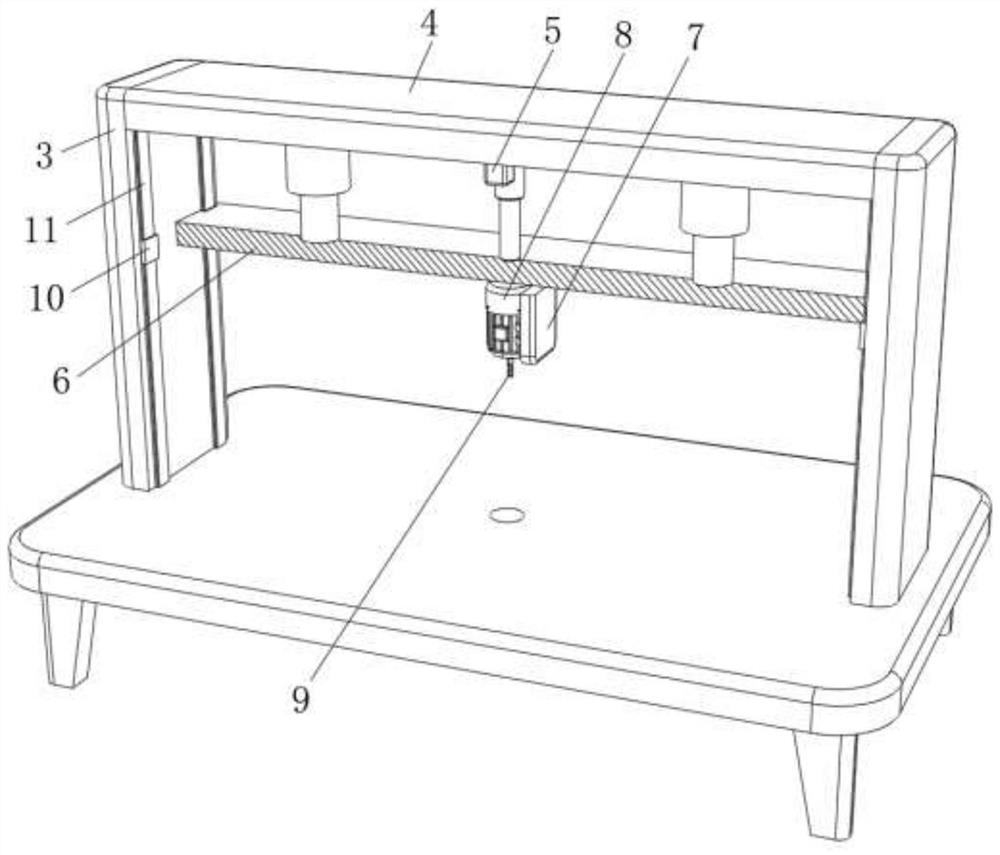 Drilling device for processing electronic components