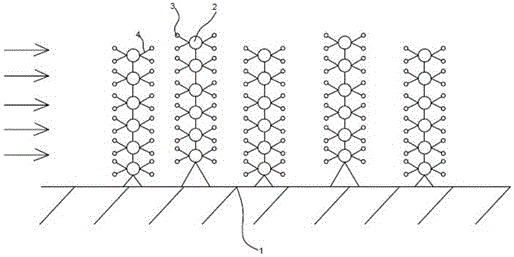 Movable type permeable spur structure capable of preventing coast erosion and construction method