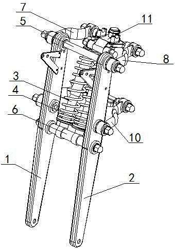 Motorcycle front shock absorber