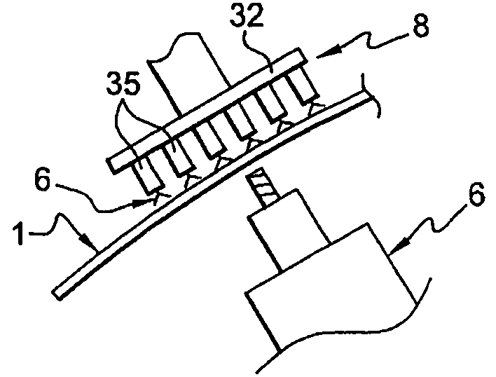 Process and device for machining by windowing of non-deformable thin panels