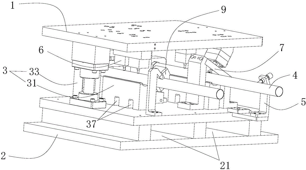 Device used for punching pipeline