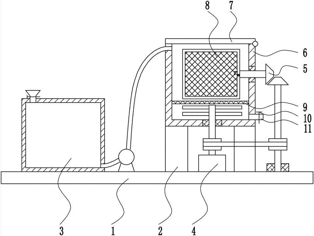 Animal fur unhairing device for leather manufacturing